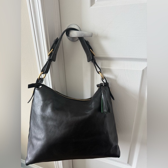 Dooney & Bourke Florentine leather Kingston Hobo in Black - Picture 12 of 16
